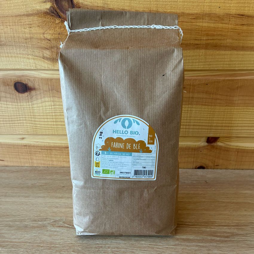 Farine de blé - Type 80 (2kg)